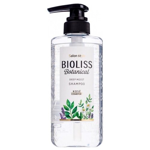 Kose Cosmeport шампунь Salon Style Bioliss Botanical увлажняющий для волос с маслом жожоба и арганы, 480 мл