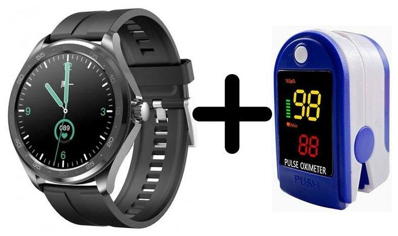 Умные часы BandRate Smart BRSF10BB-SET2 с пульсометром, калькулятором, мониторингом сна