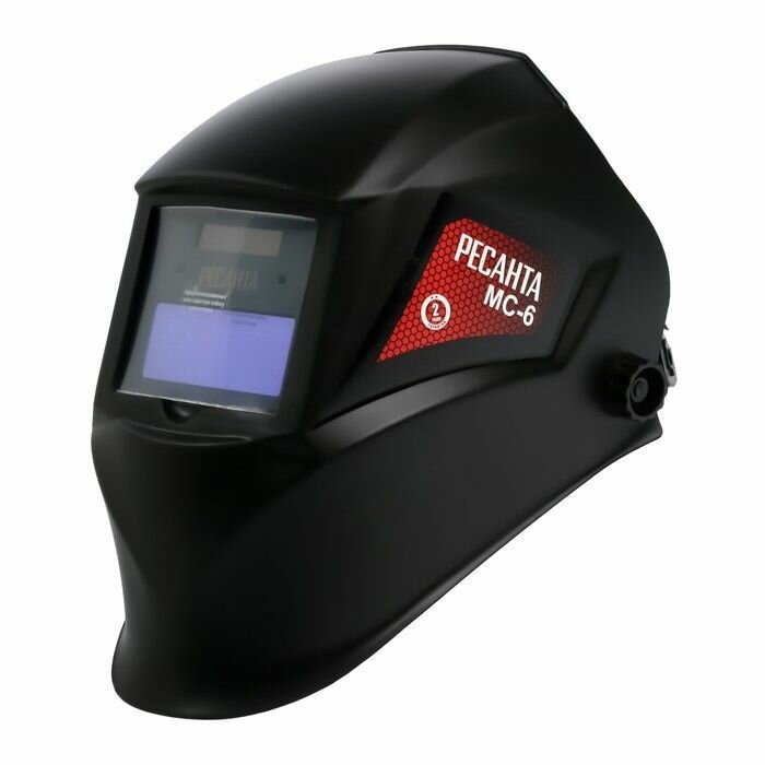 фото Маска сварщика Ресанта МС-6, хамелеон, 90х35 мм, DIN 11, солнечная батарея + 2 CR2927