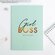 Ежедневник "Girlboss" в тонкой обложке, А5, 80 листов, голубой