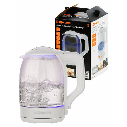 Электрический чайник Нептун стекло 18 л 1800 Вт белый TDM 214300₽