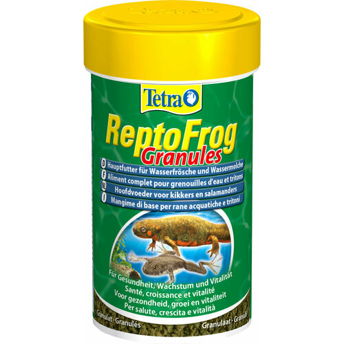 TETRA REPTO FROG GRANULES – Тетра корм-гранулы для водных лягушек и тритонов (100 мл х 6 шт)