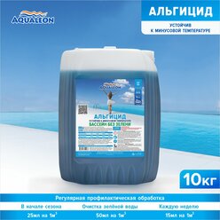 Альгицид Aqualeon непенящийся пролонгированного действия, 10 л (10 кг)./ В упаковке: 1