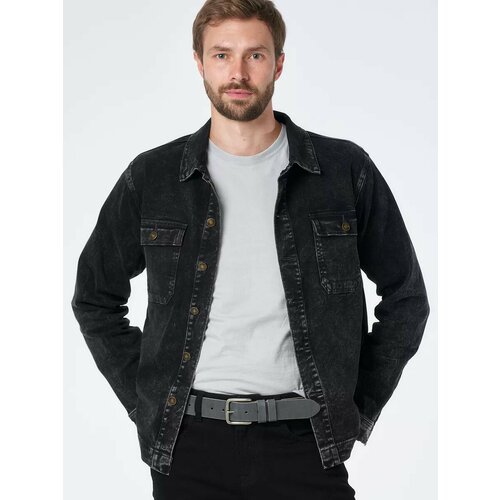 Джинсовая куртка KRAPIVA, размер S, черный джинсовая куртка krapiva размер xs черный