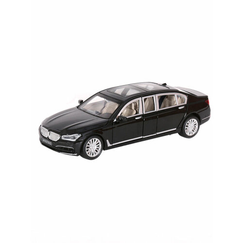 Машина инерционная MX 33441 BMW 760Li Limousine свет и звук черный 1:24