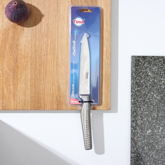 TimA Нож кухонный CHEFPROFI, универсальный, лезвие 12 см - фотография № 6