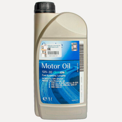 Изображение товара Моторное масло GM Dexos2 5W30 1л, GM-5W30-1L