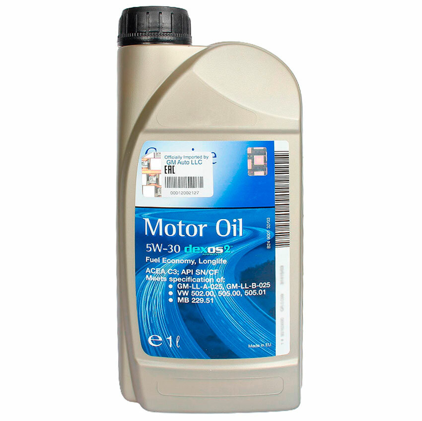 Моторное масло GM Dexos2 5W30 1л GM-5W30-1L — купить в интернет ...