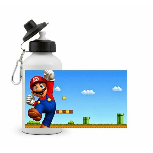 фото Спортивная бутылка марио/ mario №8 goodbrelok