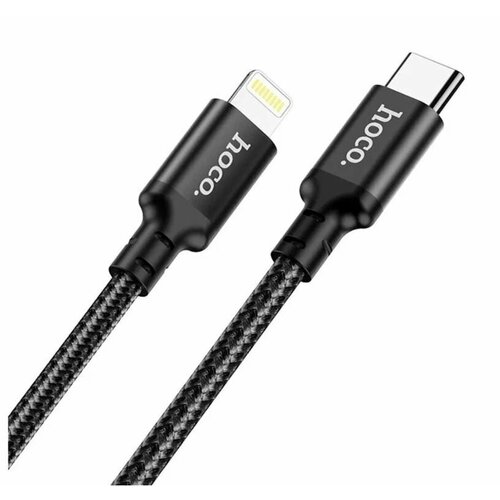 Кабель HOCO X14 Double speed PD charging data cable for Lightning Черный