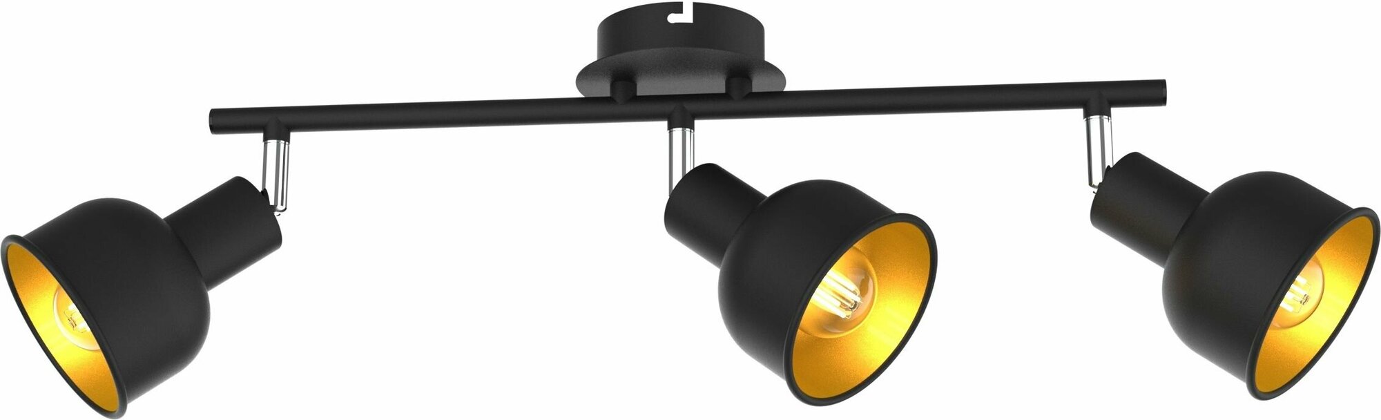 фото Светильник настенно-потолочный Rivoli Jessica черный, золото