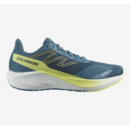 Кроссовки Salomon L47209100 SHOES AERO BLAZE Blue Ashes/Sun Lm/Dark мужские, цвет синий. размер US 9