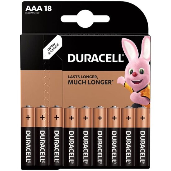 Элемент питания Duracell Basic LR03-18BL AAA бл 18