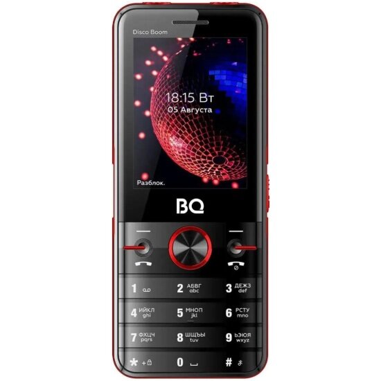 Мобильный телефон BQ -2842 Disco Boom Черно-красный