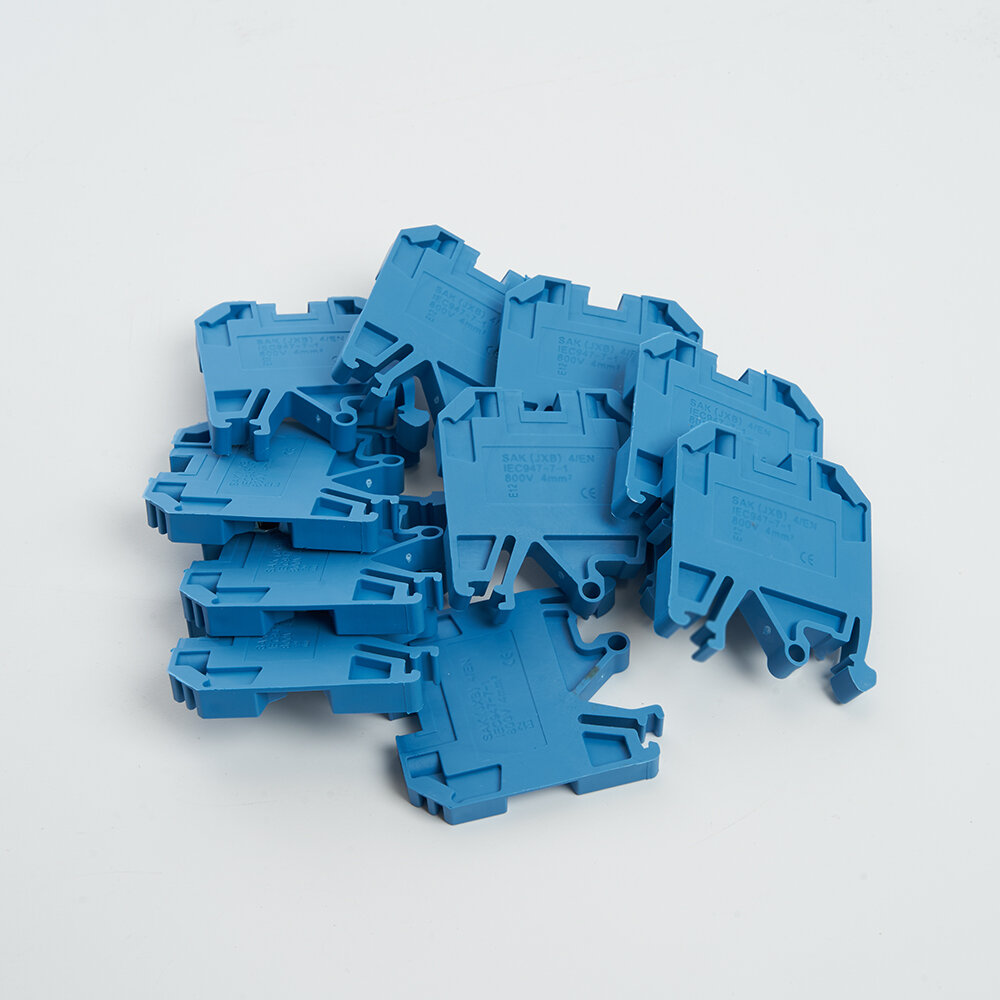 Зажим наборный изолированный (винтовой) ЗНИ - 4,0, JXB 4,0, синий, LD551-2-40 арт. 39359 50 шт.