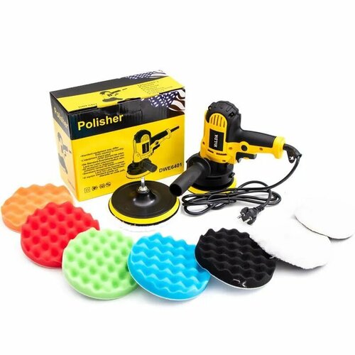 Полировальная машина HiLDA DWE-6401 с набором насадок 5785₽