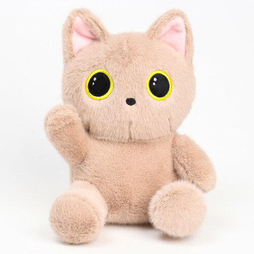 Мягкая игрушка Кот 20 см цвет бежевый 1090₽