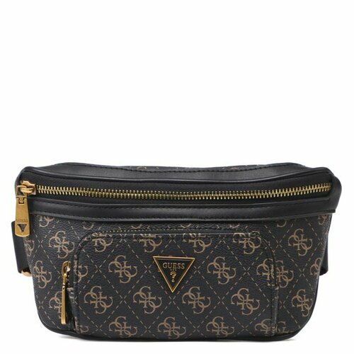 Сумка поясная GUESS, коричневый сумка поясная ki318274m yura medium bum bag 74m valley black c