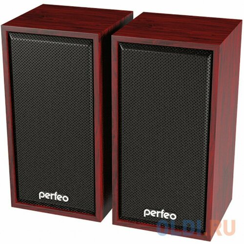 Акустическая система Perfeo (PF_A4388) Cabinet махагон PF-84-WD, 2.0, 2х3 Вт, USB