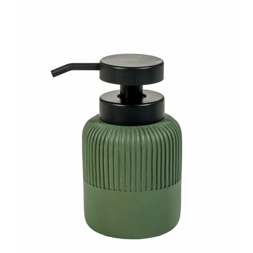 Дозатор Cipi, Urmuge Green, 8x12,5h cm, композитный материал, цвет зеленый/черный матовый