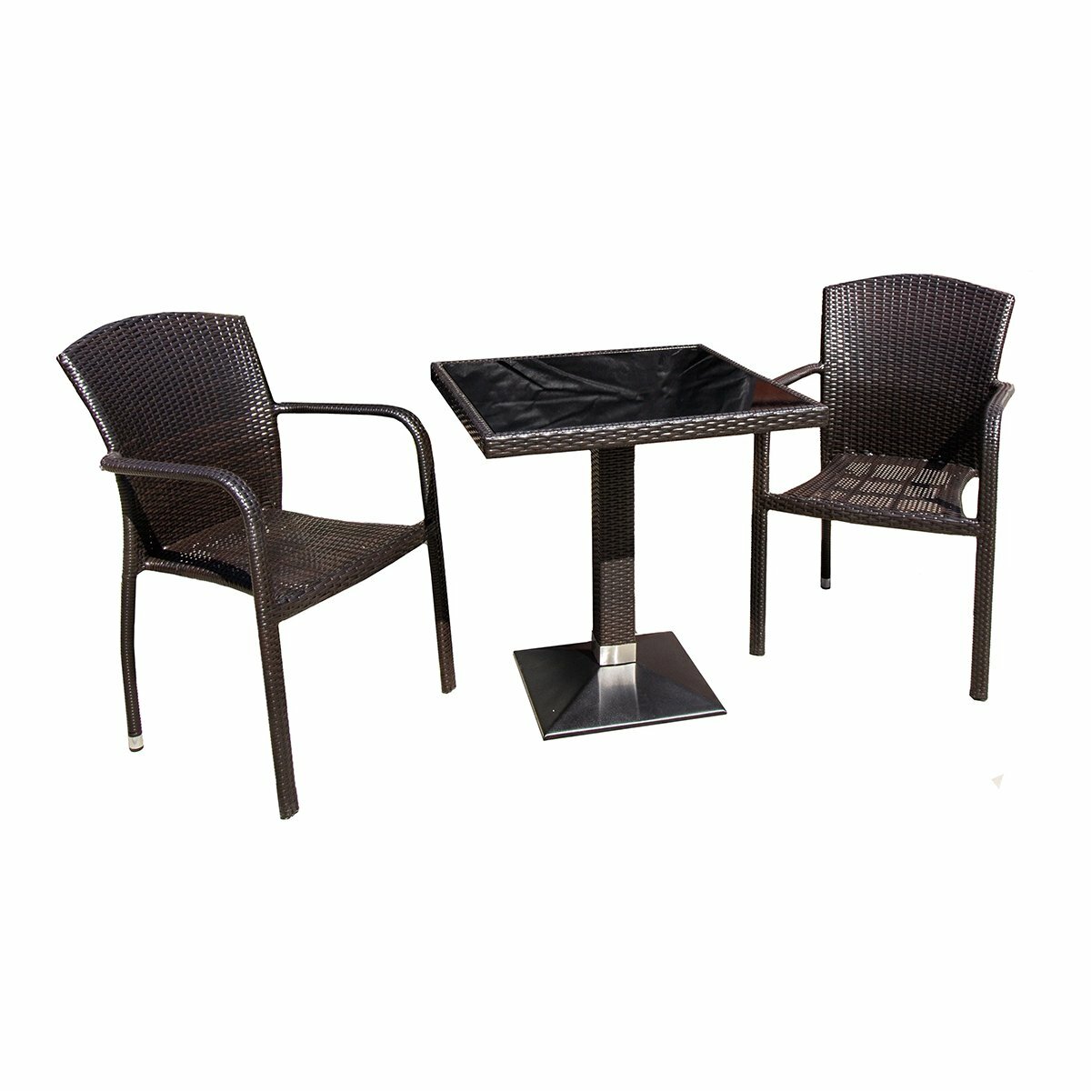 Комплект садовой мебели Garden story Амиго Мини (2 кресла 1 стол) коричневый