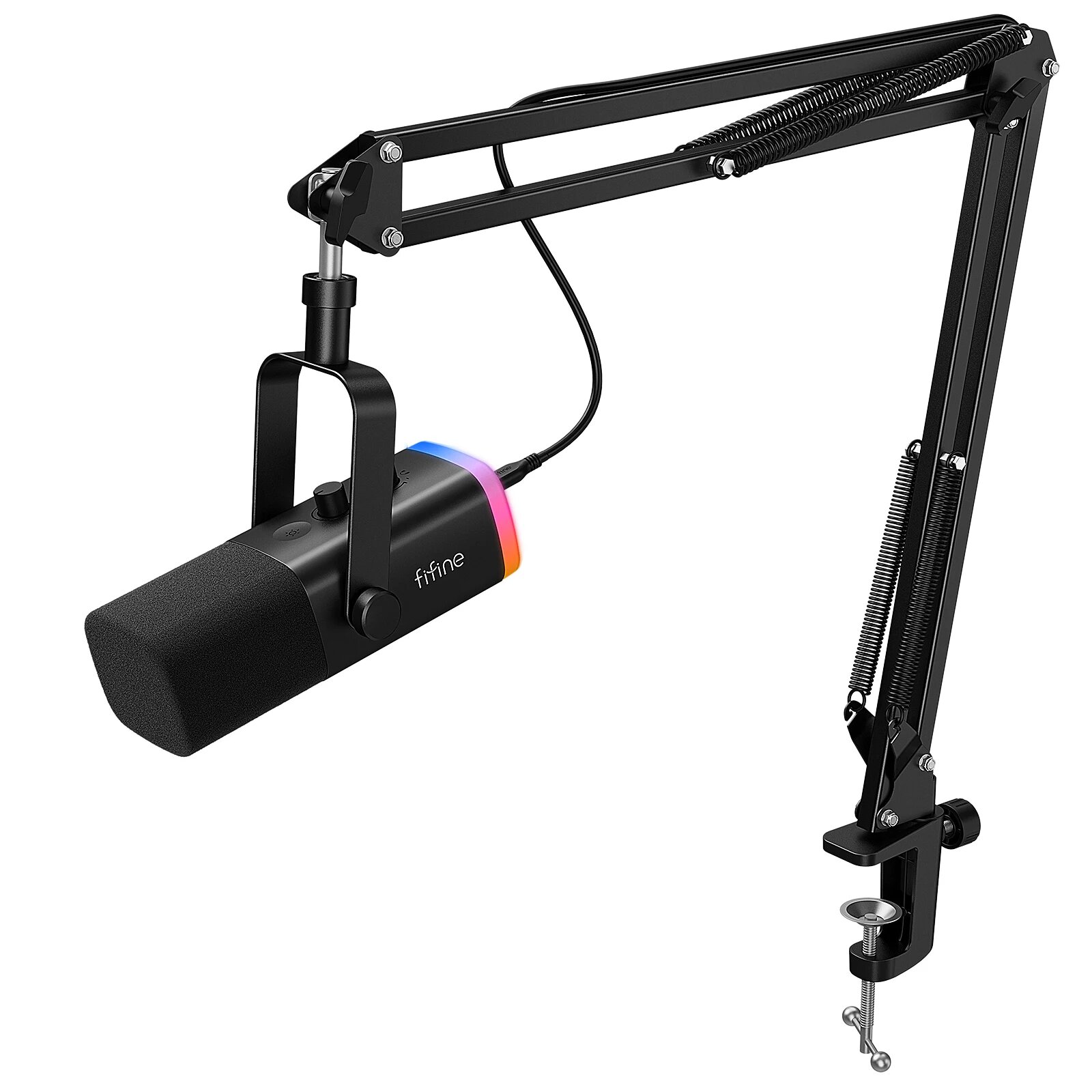 FIFINE AM8T Динамический USB-микрофон с RGB