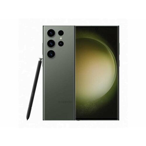 Смартфон Samsung Galaxy S23 Ultra 8/256ГБ, Dual nano SIM, зеленый голубой, green