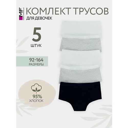 фото Трусы mark formelle для девочек, 5 шт., размер 98/104, черный