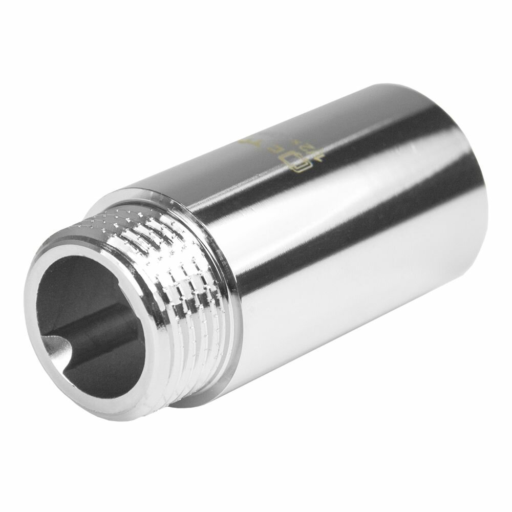 Удлинитель труб 1/2" латунный внутренняя-наружная резьба x 40 мм CTM (2 шт.) — фото 1