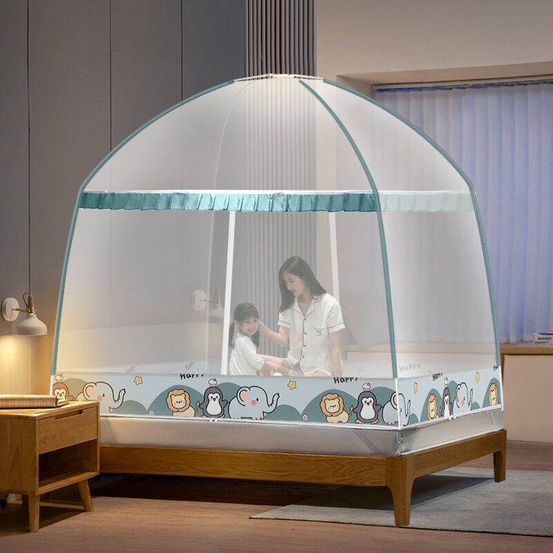 фото Москитная сетка для юрты, бесплатная установка, зеленый лес