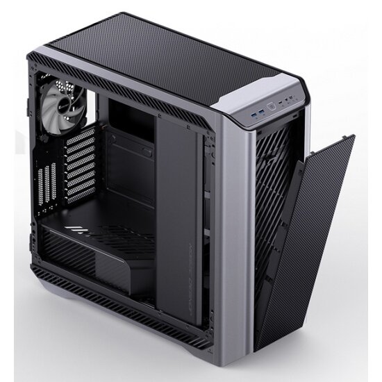 Корпус eATX JONSBO серебристый, без БП, боковая панель из закаленного стекла, USB Type-C, 2*USB 3.0, audio - фото №18