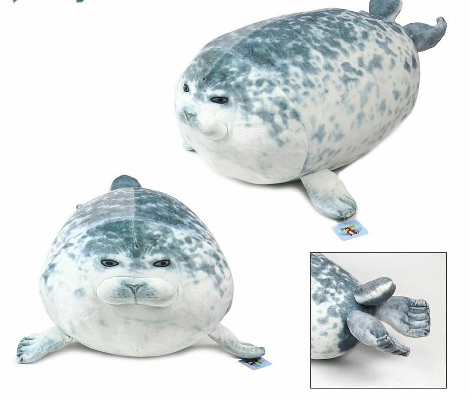 Игрушка мягконабивная "Тюлень 3D 70 см"