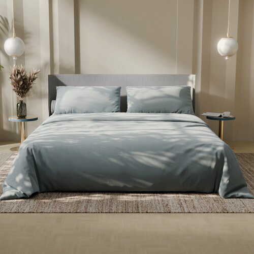 Изображение товара Постельное бельё Этель дуэт семейное (семейное белье) «Утренняя дымка» 143х215-2 шт, 220х240, 50х70-2 шт, 100% хлопок, бязь125г/м2