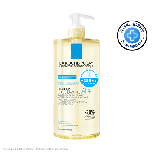 La Roche-Posay Lipikar Huile Lavante AP Масло очищающее для ванной и душа 1 000 мл 1 шт 2304₽