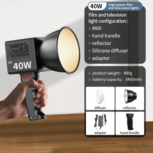 Осветитель M60 Portable 40W LED Video Light светодиодный 40 Вт 2500-6500К 5999₽