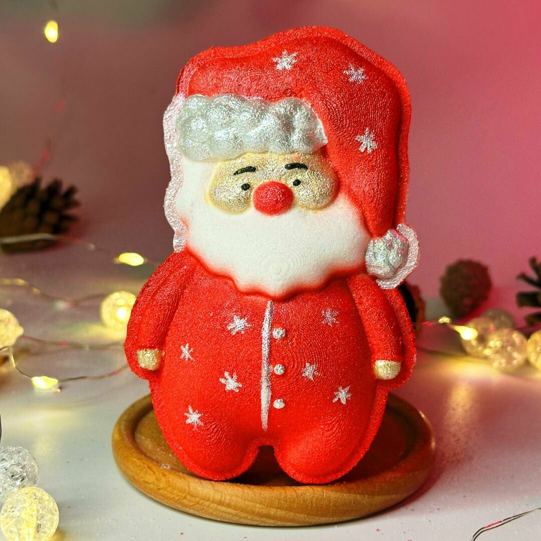 Новогодняя 3D форма для бомбочек Санта — фото 1
