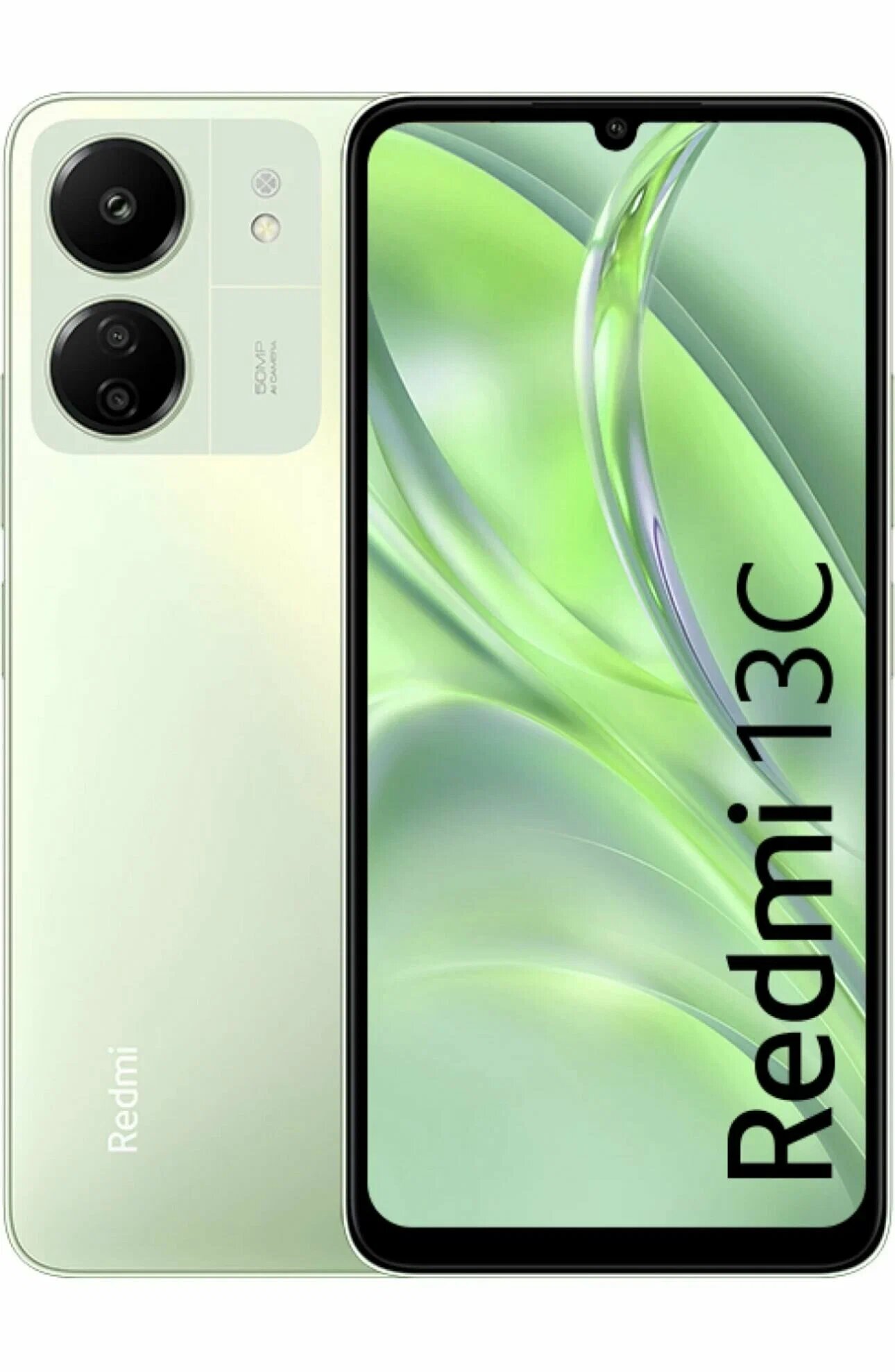 Смартфон Xiaomi Redmi 13C 256 ГБ, зеленый — фото 1