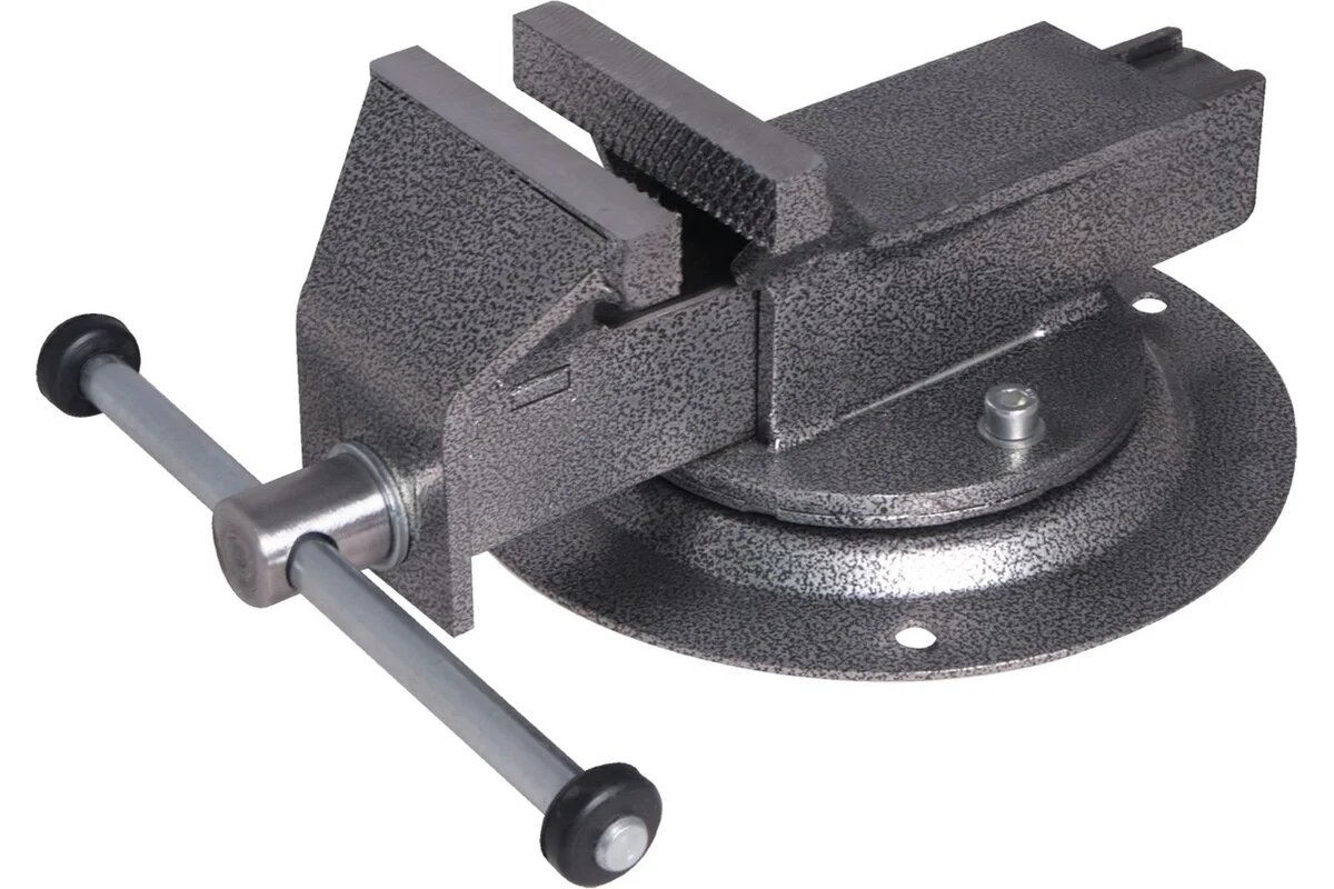 Слесарные поворотные тиски Калибр ТПСН-100ИС (100мм стальные) 00000079283