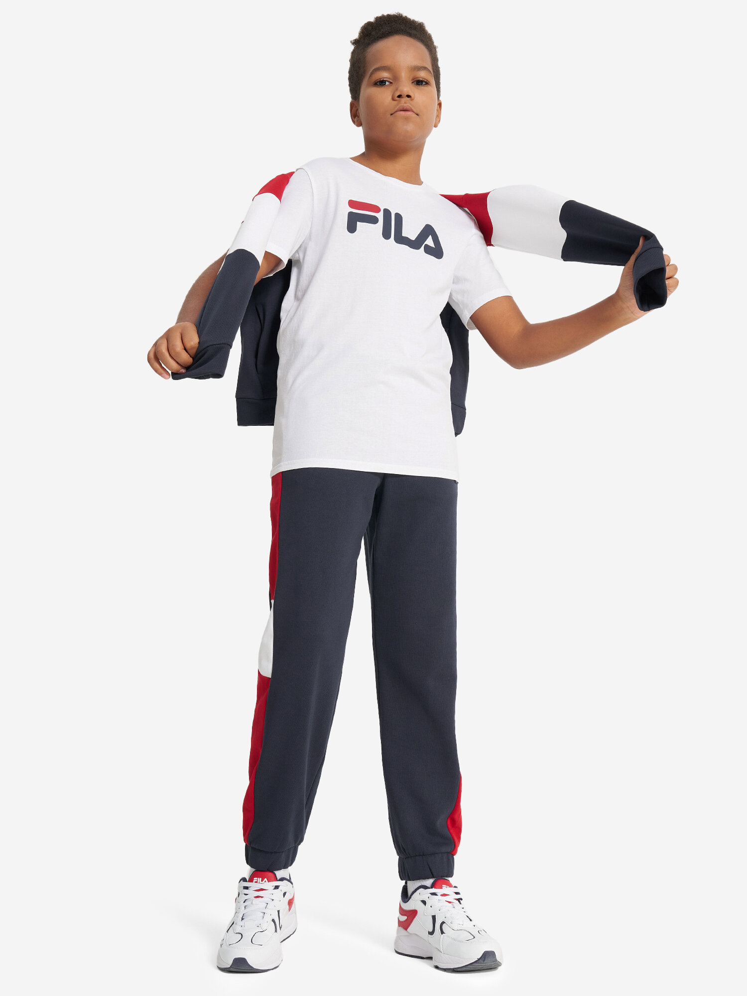 Футболка Fila, размер 134-140, белый, — фото 1