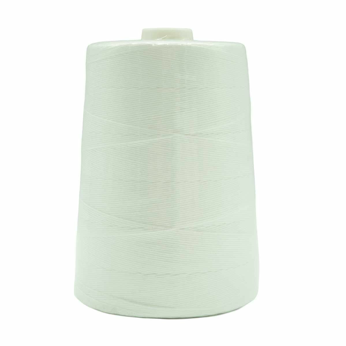 Нитки швейные белые, 1000 м, 210ЛШ, ПНК им. Кирова (33% хлопок, 67% полиэфир) — фото 1