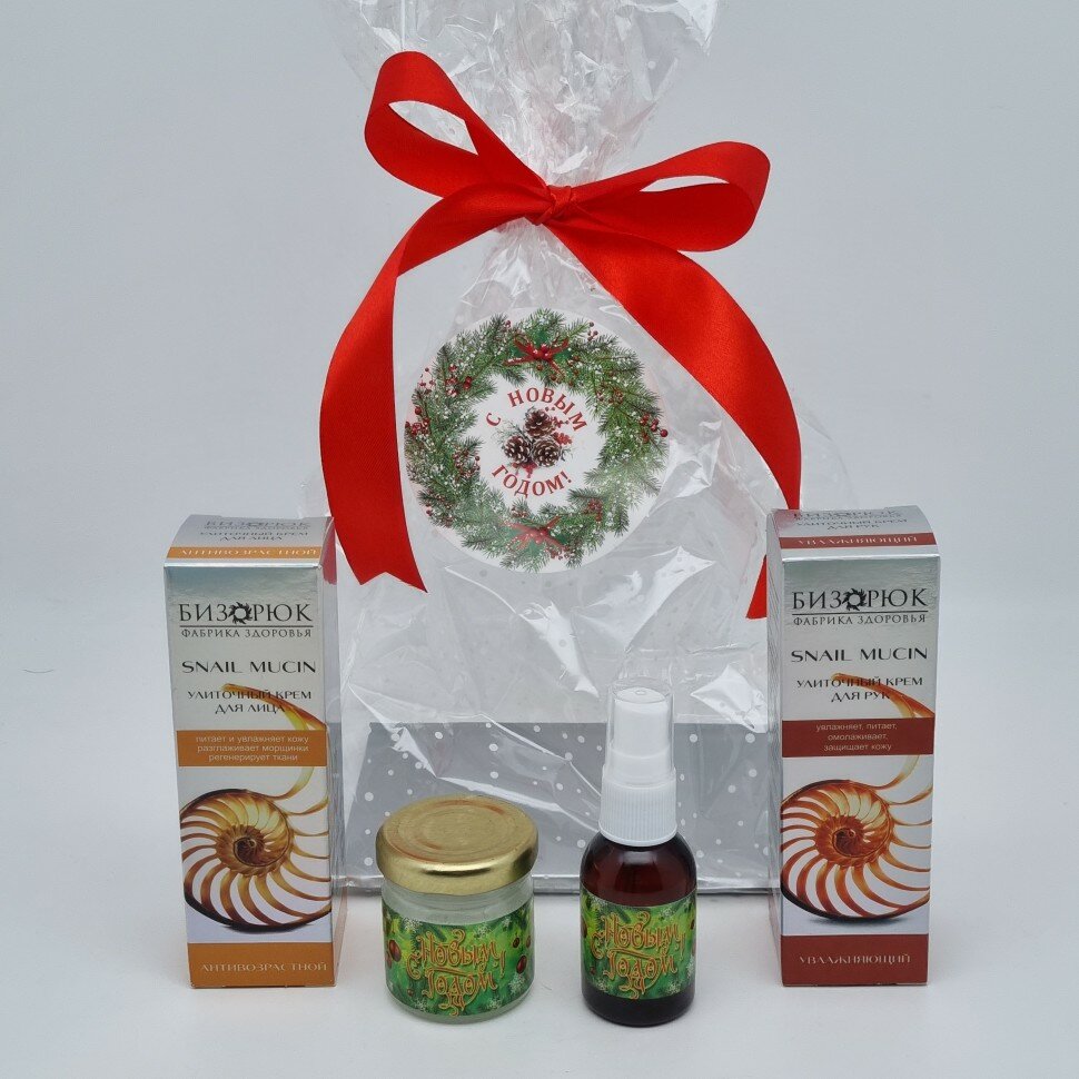 Набор 473 косметика для нежного ухода 170гр с новым годом