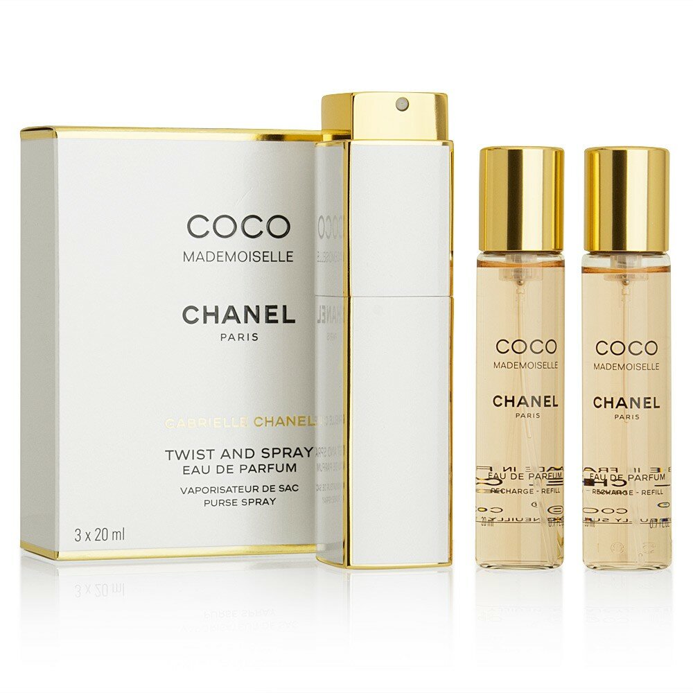 Женская парфюмерная вода Chanel, Coco Mademoiselle, Eau De Parfum, 3 х 20 мл (3 рефила)