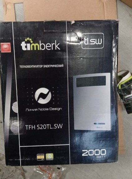 Изображение Тепловентилятор 2кВт TIMBERK TFH S20TL SW 2000W 7337110152149