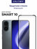 Стекло защитное Full Glue Premium Krutoff для INFINIX Smart 10 че...