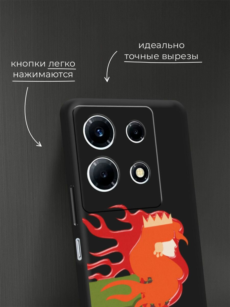 Чехол на Infinix Note 30 VIP / Инфиникс Нот 30 VIP с принтом Девушка лошадь 2 — фото 1