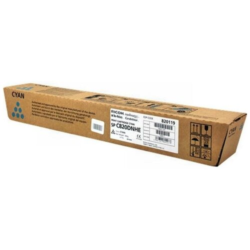 Картридж Ricoh SP C820C - 820119 оригинальный тонер картридж Ricoh (820119) 15 000 стр, голубой картридж ricoh sp c430ey 821282 оригинальный тонер картридж ricoh 821282 24 000 стр желтый