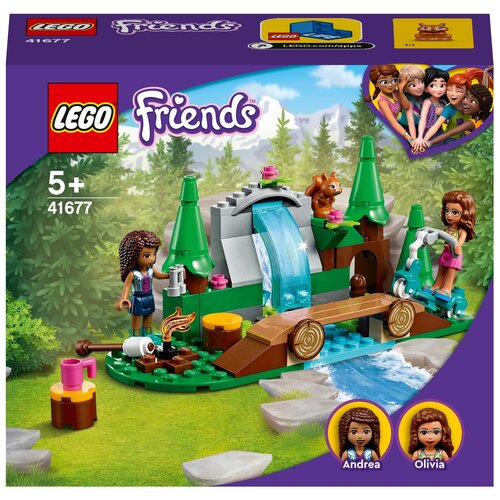 Конструктор Lego «Лесной водопад», 41677, 93 детали конструктор lego friends 41681 лесной дом на колесах и парусная лодка 487 дет