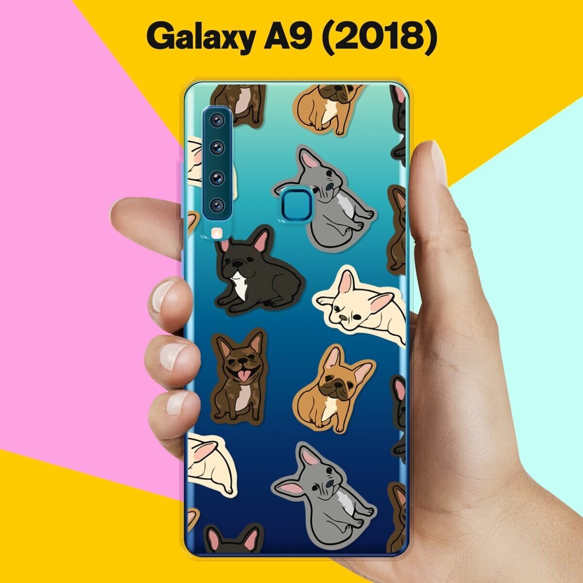 Силиконовый чехол на Samsung Galaxy A9 (2018) Французы / для Самсунг Галакси А9 2018