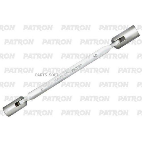 ключ торцевой шарнирный 8х10 мм patron p7520810 1 шт PATRON P-7520810 Ключ торцевой шарнирный 8х10 мм