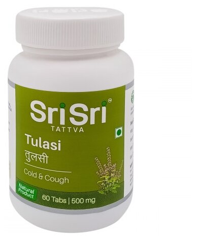 Таблетки Sri Sri Tattva Tulasi, 60 г, 60 шт.